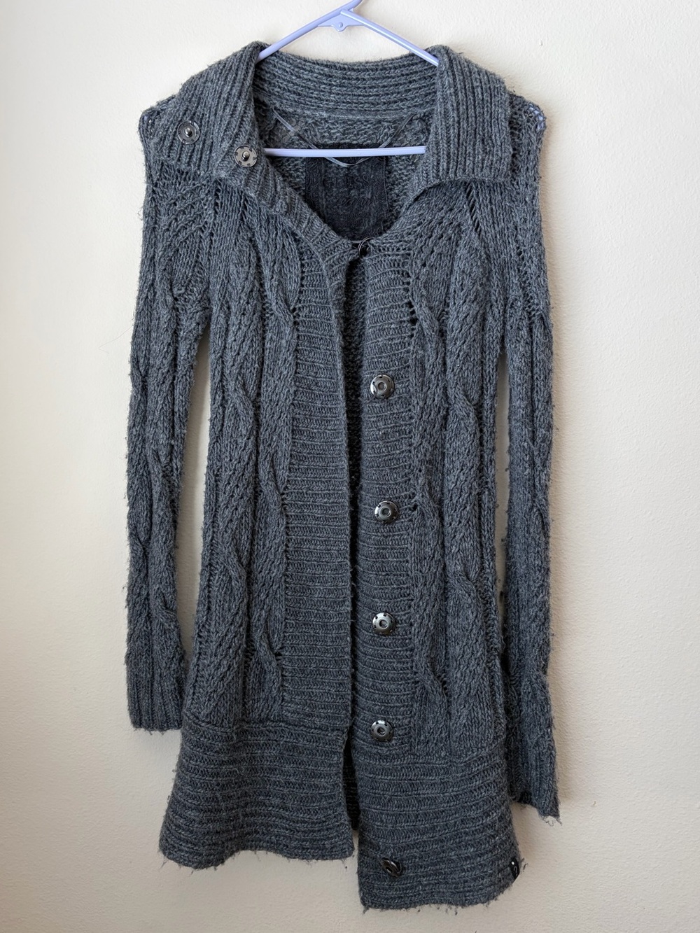 Vintage GUESS Wool and Cashmere Knit Sweater Cardigan